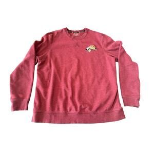 Ford Model A Sweatshirt Large Red Vintage Car Embroidered Crewneck Tek Gear